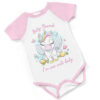 I'm One Cute Baby Personalised Short Sleeved Body Suit - Pink