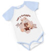 Let's Snuggle Personalised Short Sleeved Body Suit - Blue