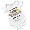 My Favourite Place is Inside Your Hug Short Sleeved Body Suit - White