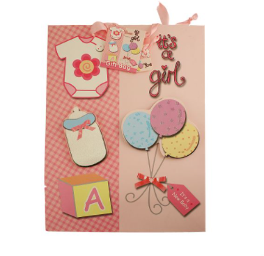 Large It's a Girl Gift Bag