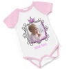 Photo Upload Personalised Short Sleeved Body Suit - Pink