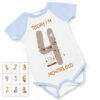 Today I'm Months Personalised Short Sleeved Body Suit - Blue