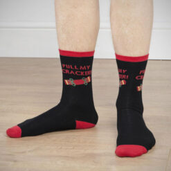 Men's Novelty Christmas Socks - Pull My Cracker
