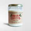 Merry Christmas Personalised Soy Candle