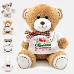 Christmas Add Your Own Text Teddy Design 1