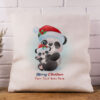 Merry Christmas Personalised Panda Cushion