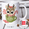 Merry Christmas Reindeer Mug