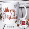 Merry Christmas Personalised Wonderland Mug