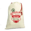 Large Personalised Linen Santa Sack