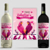 Love Birds Valentines Day Wine