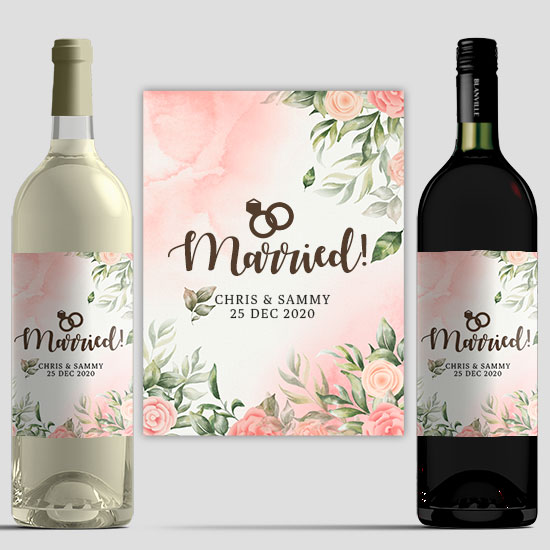 Wedding Wine - Floral Delight