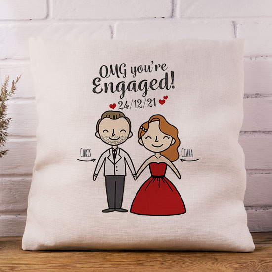 OMG You're Engaged Cushion