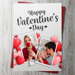 valentines day 2 photo upload card