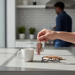 Personalised Pink Name Keyring2