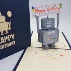 Birthday Robot - Irish Made Pop Up Cards