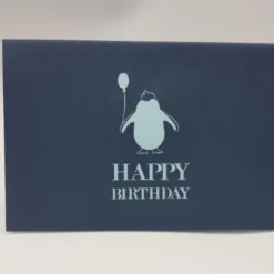 Penguin Birthday - Irish Made Pop Up Cards