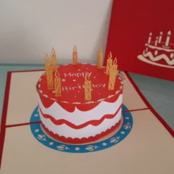 Happy Birthday Cake - Irish Made Pop Up Card