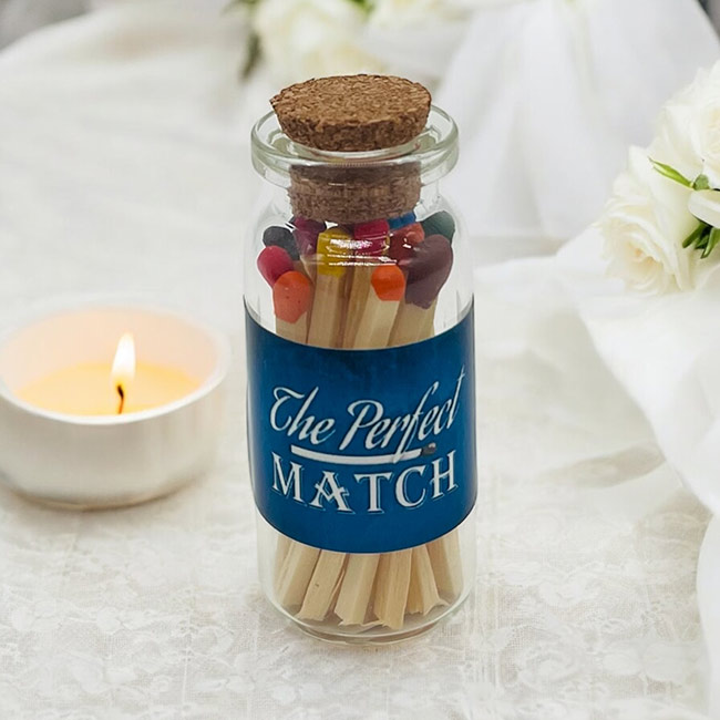 Perfect Match - Candle Matches in Glass Bottle
