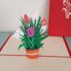 Tulip Basket Any Occasion - Irish Made Pop Up Card