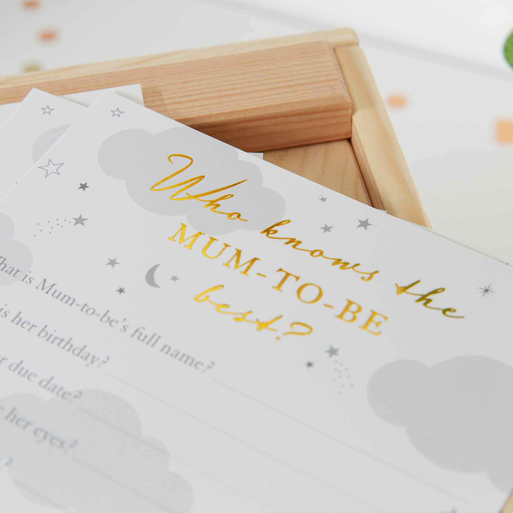 Baby Shower "Who Knows Mum Best" Baby Shower Cards - Image 3