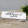 World's Greatest Teacher Desk Plaque