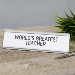 World's Greatest Teacher Desk Plaque