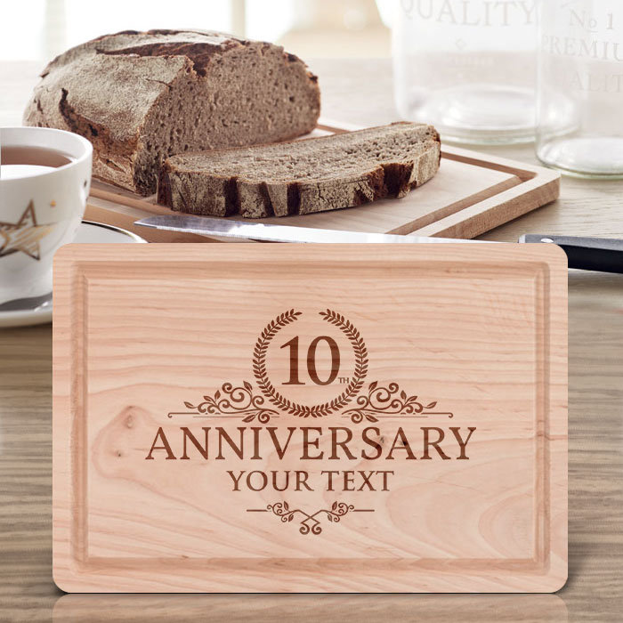 Chopping Board Anniversary Gift Personalised