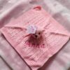 Pink Cable Knit Elegance Bear Comforter (Can Personalise)