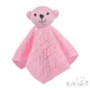 Pink Cable Knit Elegance Bear Comforter