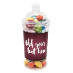 Add Your Text Personalised Sweet Jar - Red