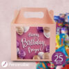 The Pink Happy Birthday Mixed Treat Box - Personalised