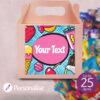 The Pink Any Text Mixed Treat Box - Personalised