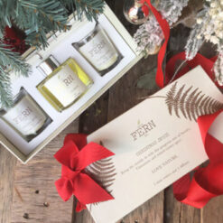 Herb Dublin Wild Fern Christmas Spice Diffuser & Mini Votive Set