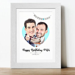 Happy Birthday Two Guys Caricature