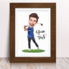 The Golfer Caricature