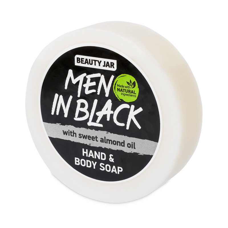 Men in Black Soap Bar with Almond Sweet Oil