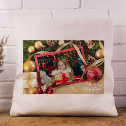 Christmas Themed Photo Upload Cushion