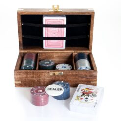 Harvey Makin Wooden Poker set