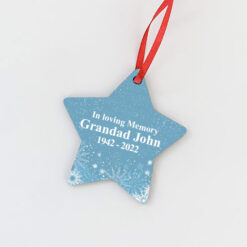 In Loving Memory Christmas Star - Personalised