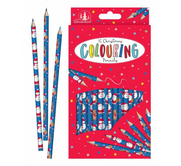Christmas 15 Colouring Pencils
