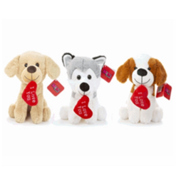 I Love You Heart Puppy Teddy