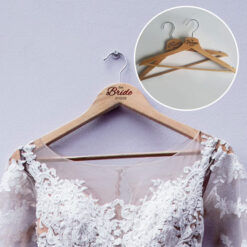 Bride and Groom Hangers Engraved