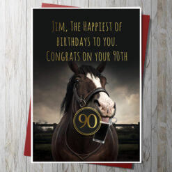 Happy Horse Birthday Card