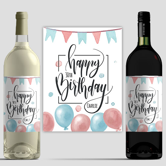 Happy Birthday Wine | Personalised Birthday Wine