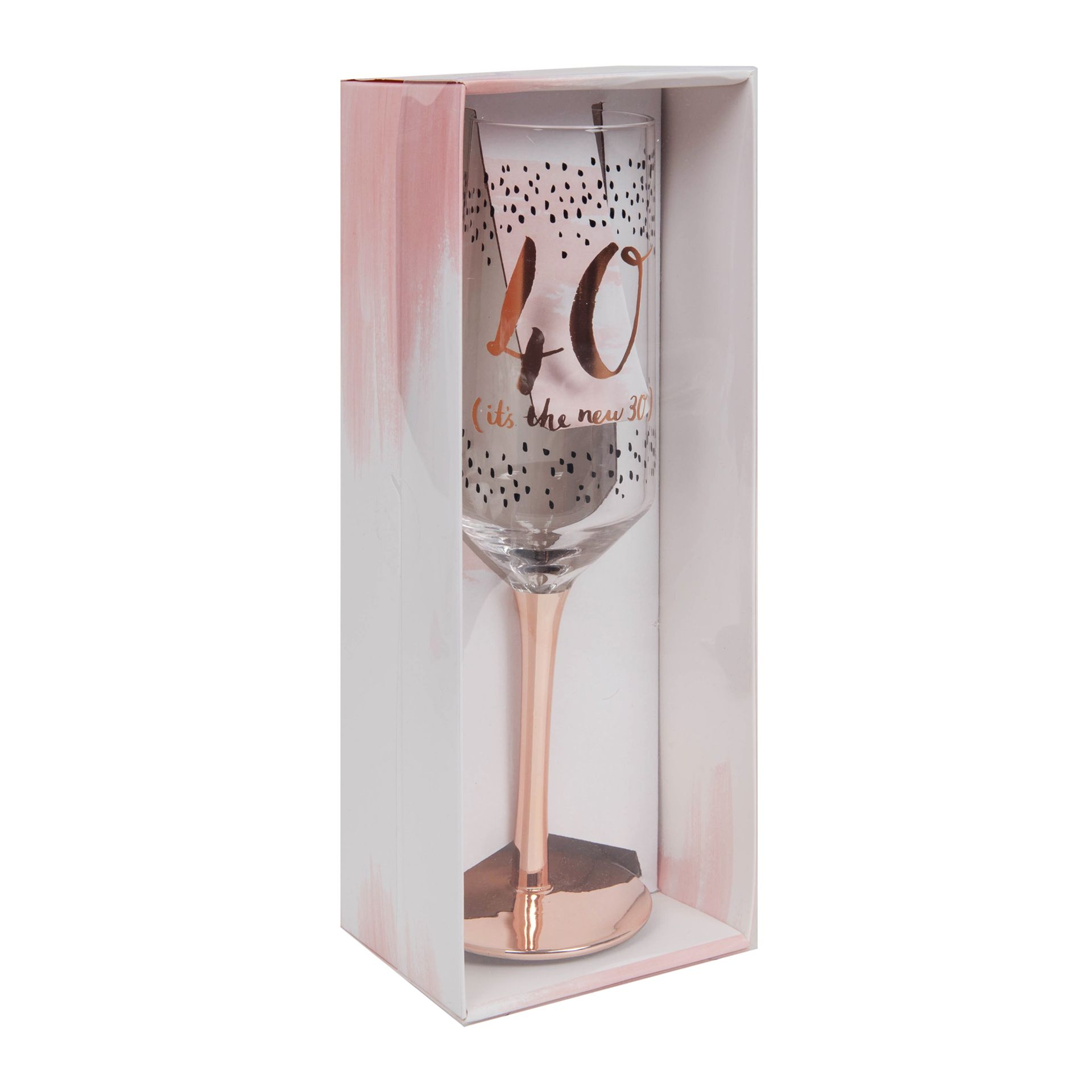 Luxe Birthday "40 is the New 30" Flute