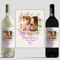 Mother's Day Wine with Photo Upload