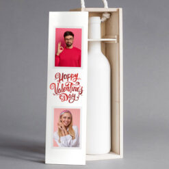 Valentine's day 2 photo upload wine box