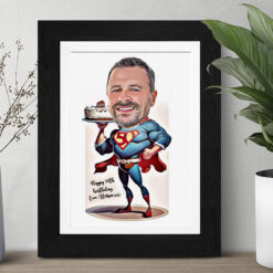 Super Birthday caricature