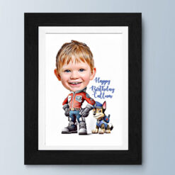 On Patrol Caricature