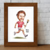 The Hurling Lad Caricature (Choose Team)
